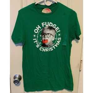 A Christmas Story Oh Fudge! It's Christmas Green T Shirt size S